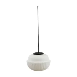 House Doctor Acorn Hanglamp Wit Glas Ø29cm