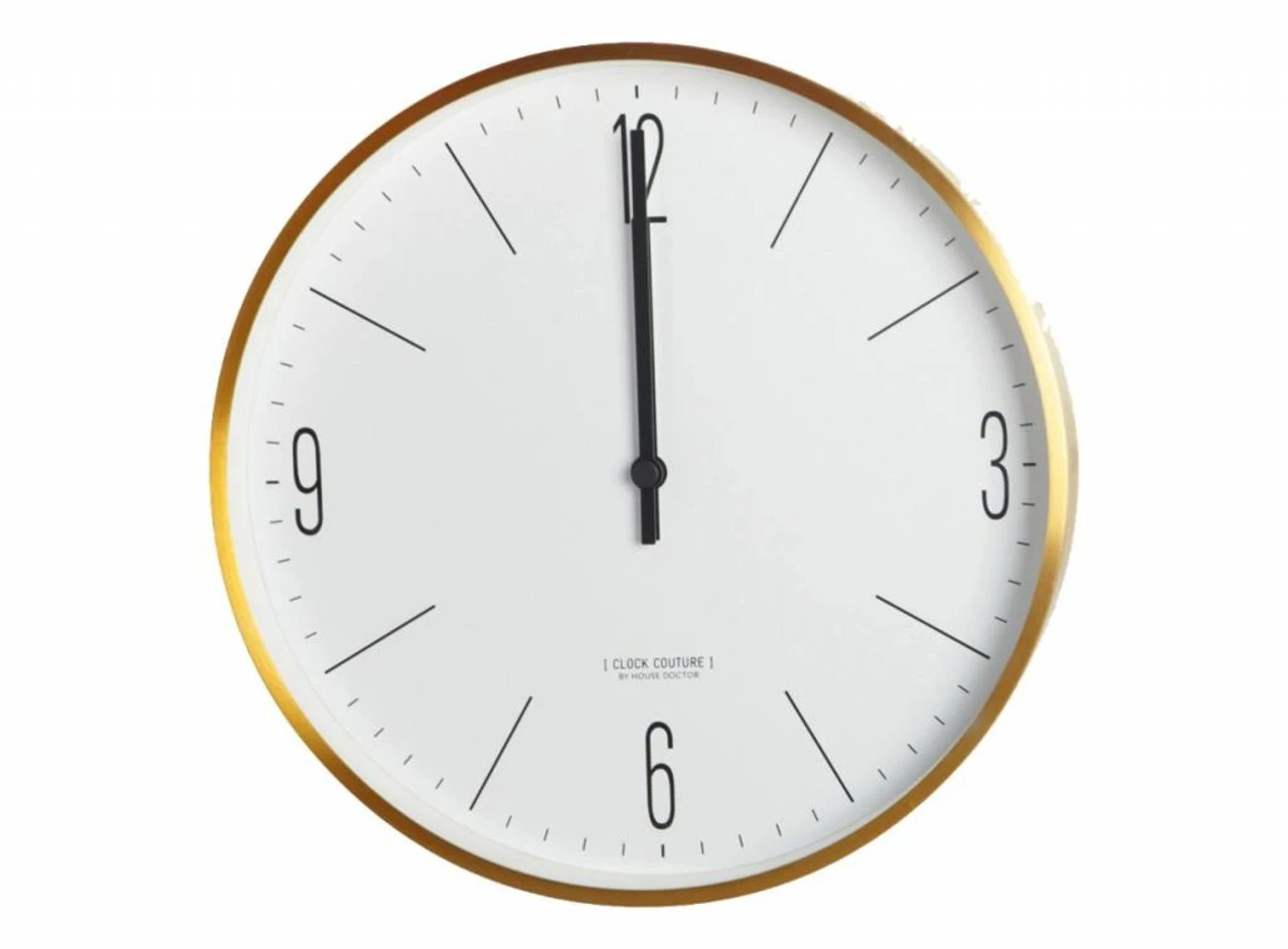 House Doctor Clock Couture Klok Goud
