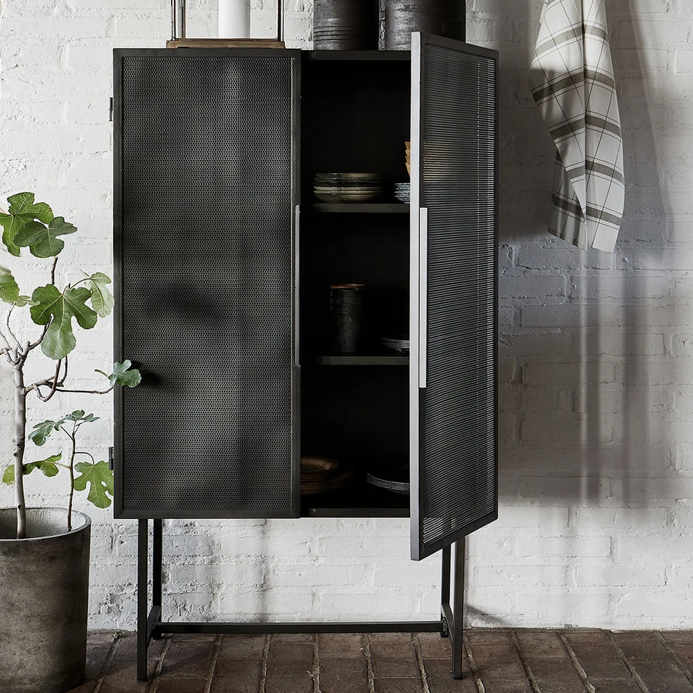 House Doctor Collect Kast - Zwart 80x38x135cm - Afbeelding 2