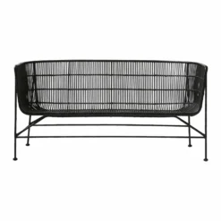 House Doctor Coon Sofa Rotan Bank Zwart