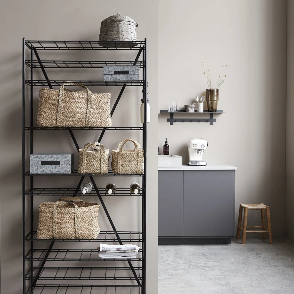 House Doctor Gany Wijnrek/opbergrek - Zwart - Afbeelding 2