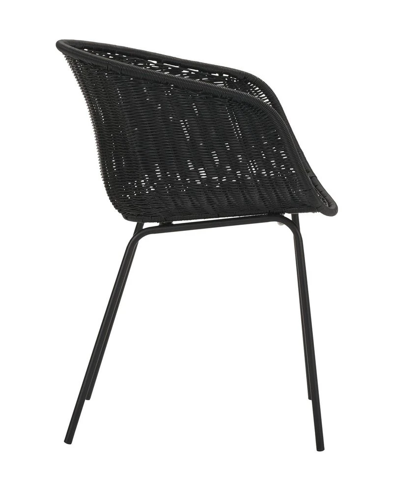 House Doctor Hapur Armstoel, Zwart - 210940401 - Afbeelding 3