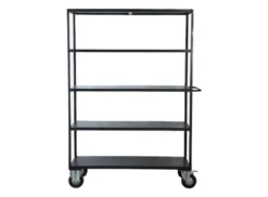 House Doctor Opbergrek Op Wielen Zwart Metaal