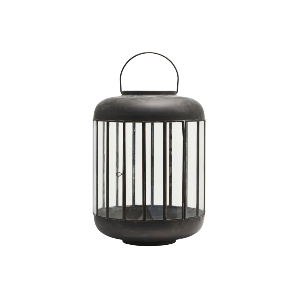 House Doctor Pamal Lantaarn 42cm - Antiek Bruin