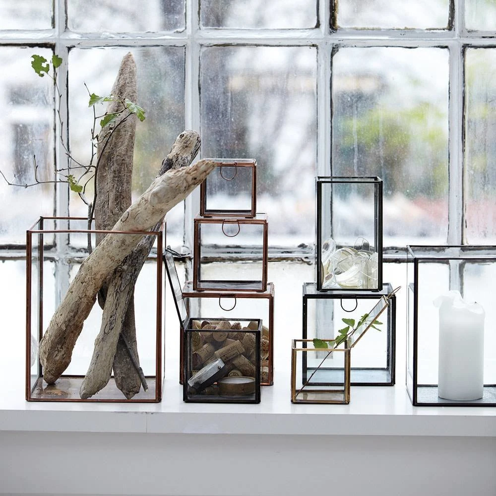 House Doctor Pillar Kandelaar Set Van 3 Messing - Afbeelding 2