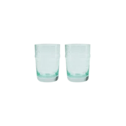 House Doctor Rain Glazen Groen/blauw Set Van 6 Stuks 10,5cm - 262681015