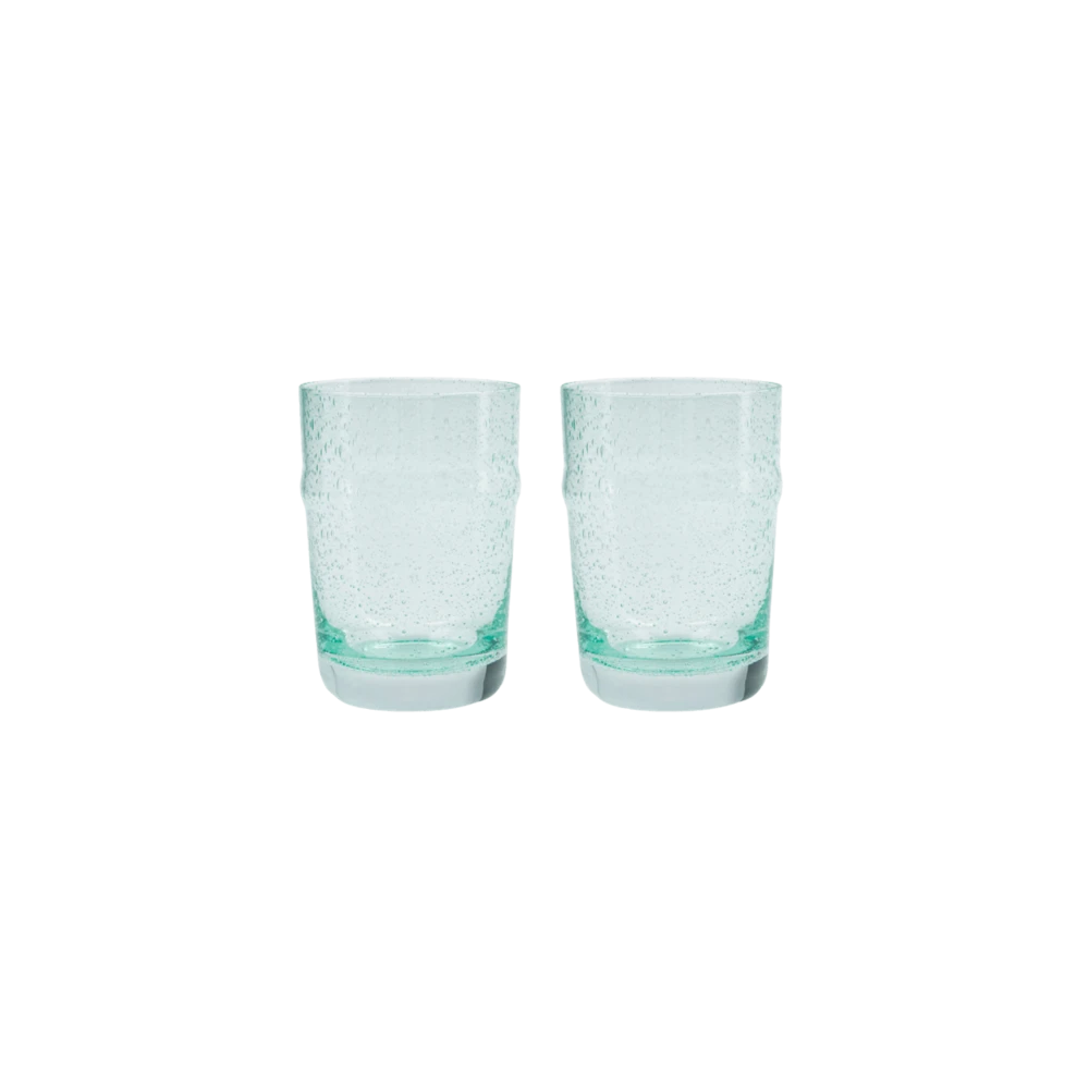 House Doctor Rain Glazen Groen/blauw Set Van 6 Stuks 10,5cm - 262681015