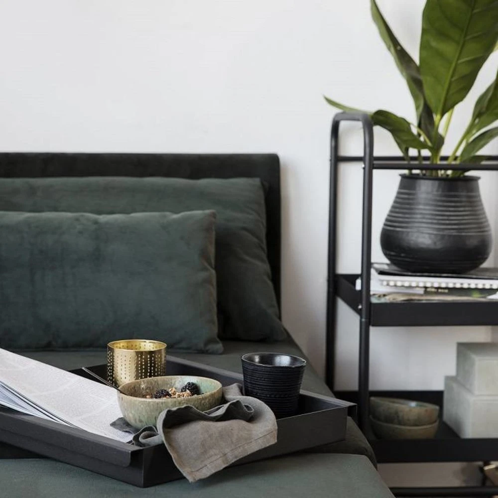 House Doctor Roll Trolley Zwart Metaal - Afbeelding 5