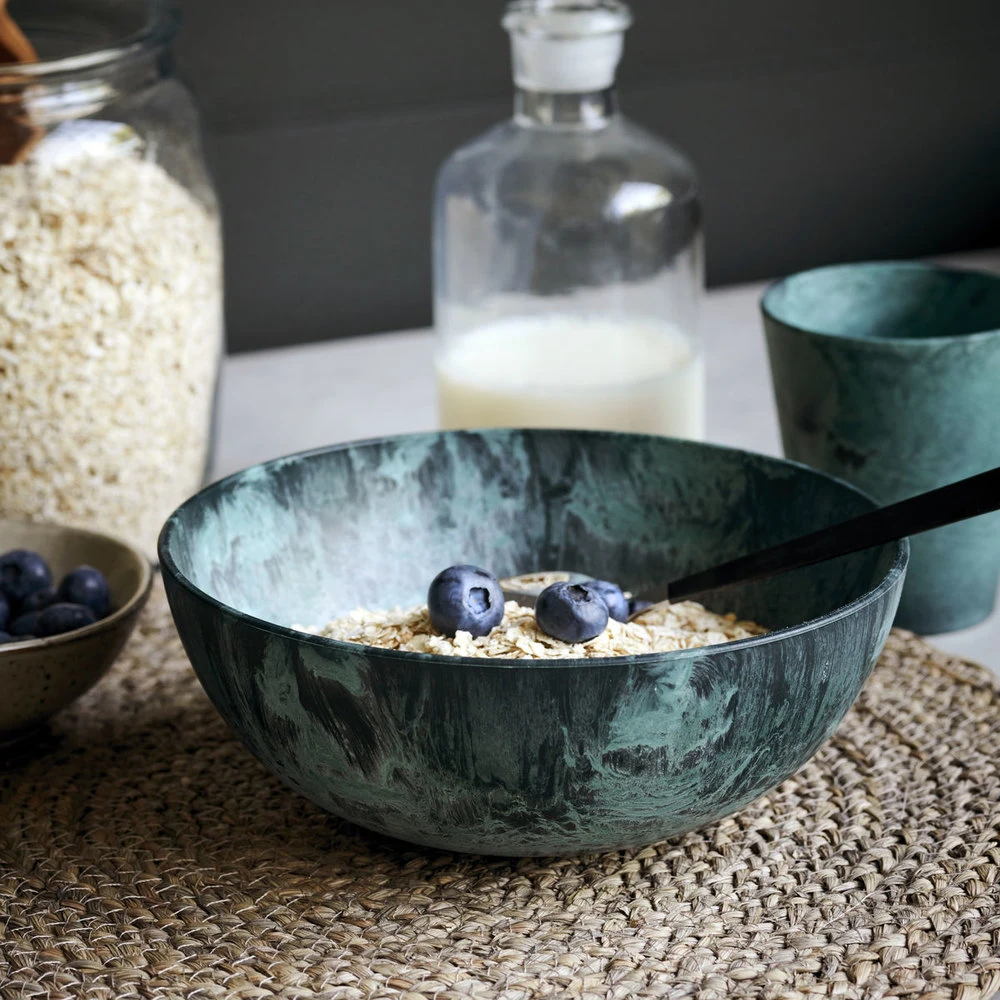 House Doctor Serveur Schalen Medium - Groen - Set Van 4 Stuks - Afbeelding 3