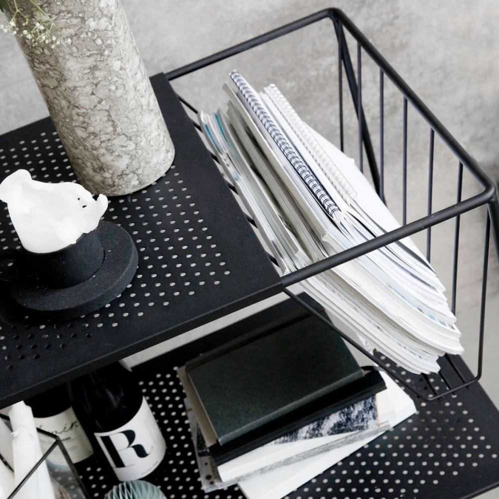 House Doctor Use Trolley Zwart Metaal - Afbeelding 2