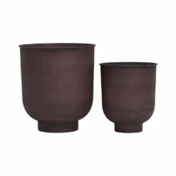 House Doctor Vig Bloempot Set Burnt Henna