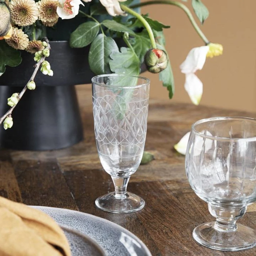 House Doctor Vintage Champagne Glas Ø7x20cm - Set Van 12 Stuks - Afbeelding 2